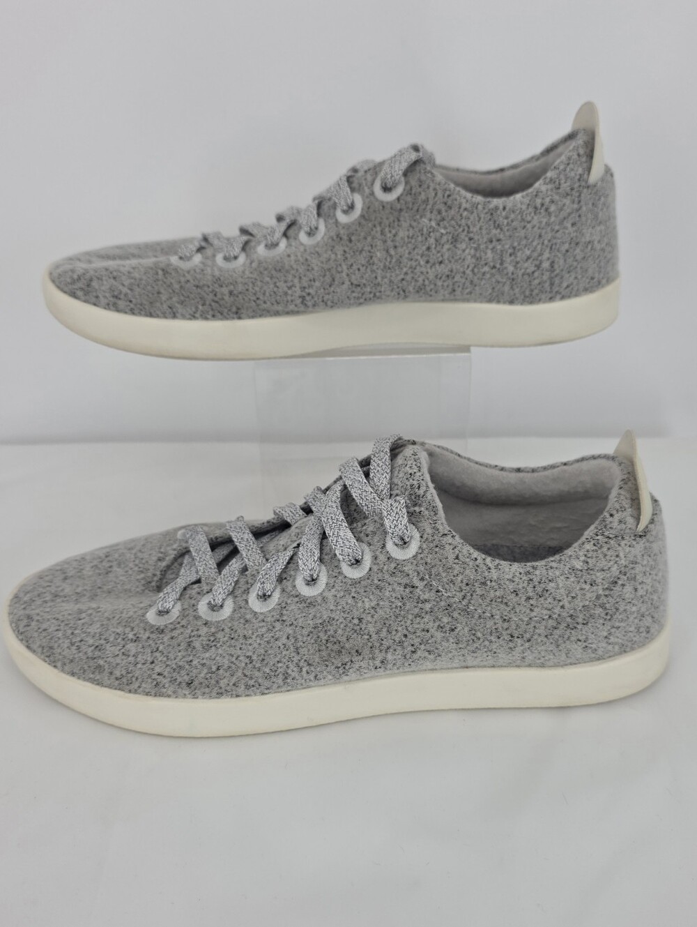 Allbirds Wool Piper Womens 9 Dapple Grey Merino Wool Lace Up Sneakers